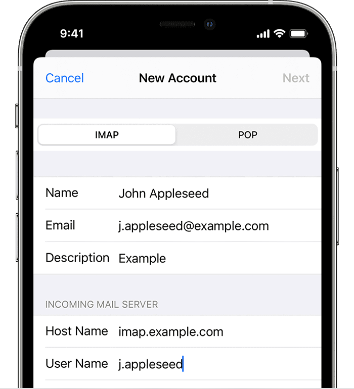 ios15-iphone12-pro-settings-mail-conturi-introduceți-manual setările-contului